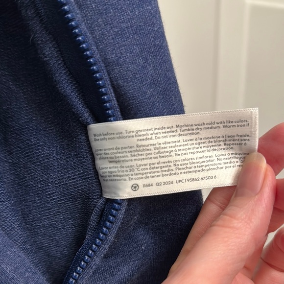 NWT Carter's Navy Blue One Piece Cozy Hoodie - Picture 8 of 8